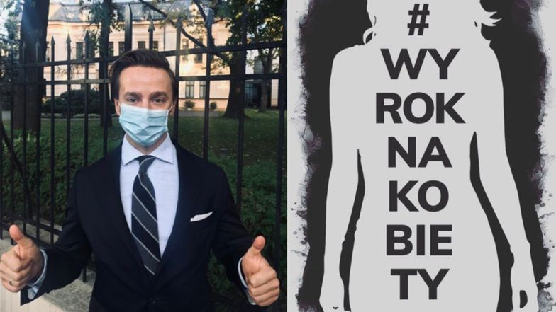 Krzysztof Bosak cieszy się z wyroku TK w sprawie aborcji