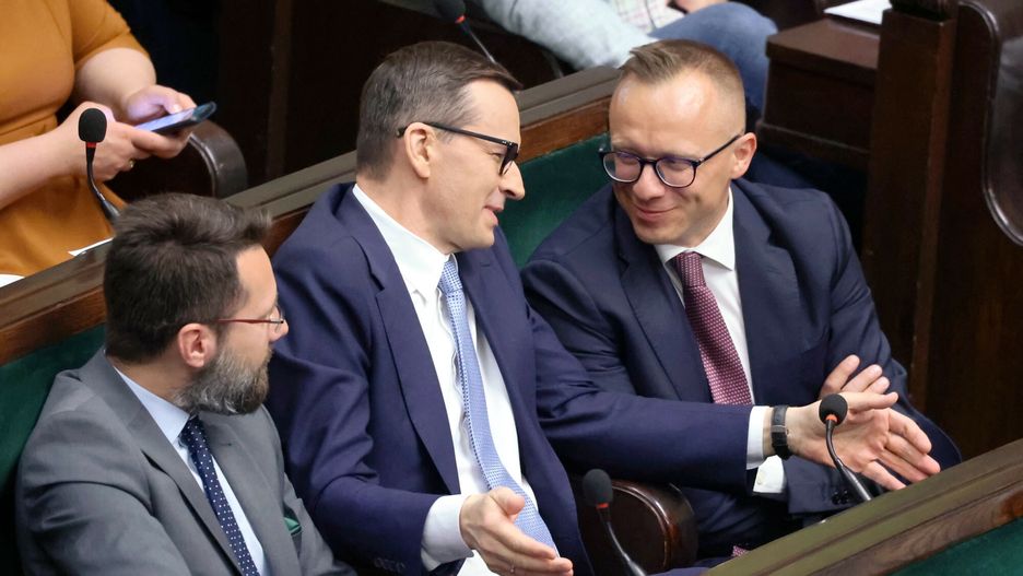 Mateusz Morawiecki i Artur Soboń