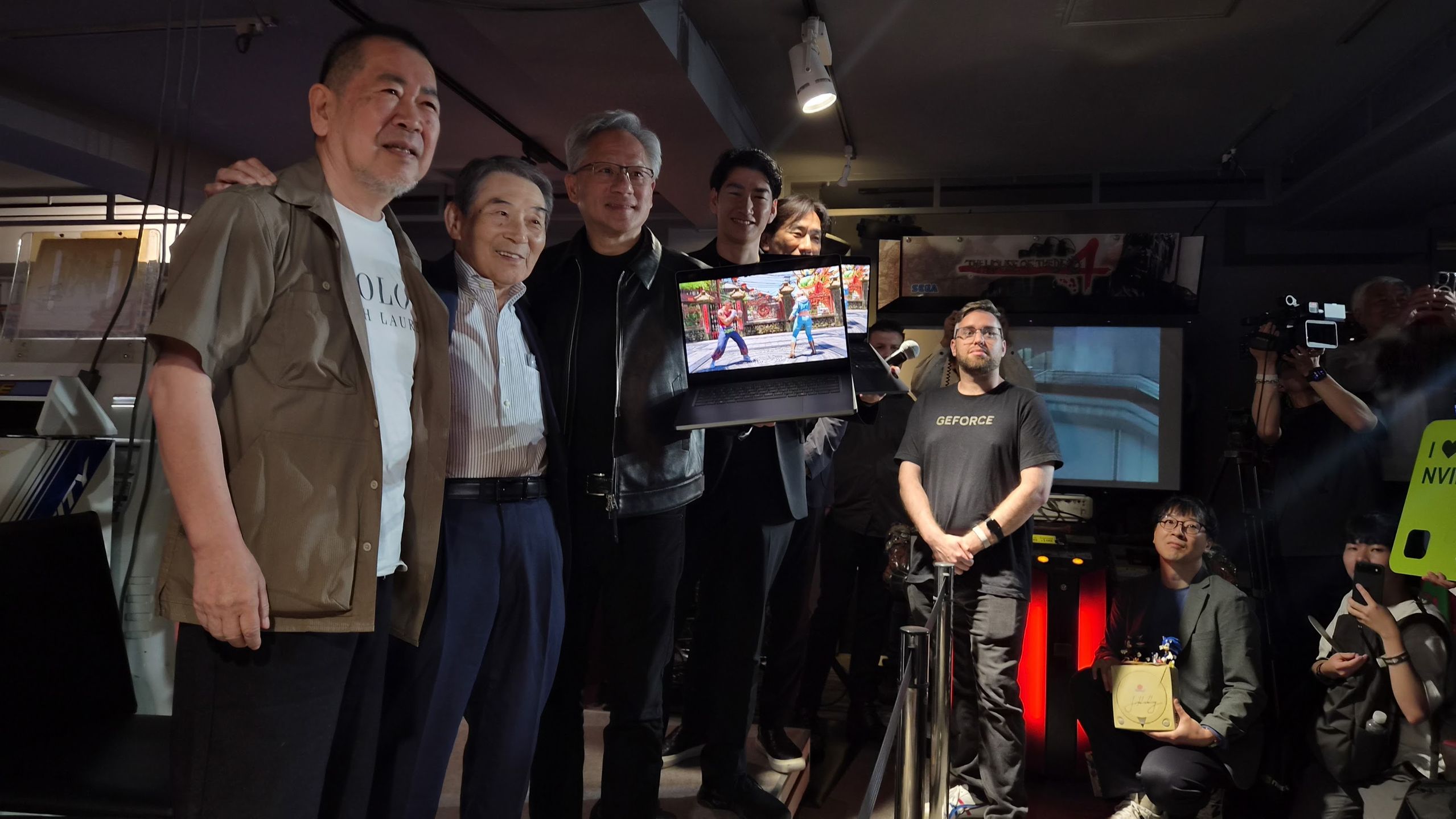 Virtua Fighter działający na laptopie z NVIDIA RTX Spark