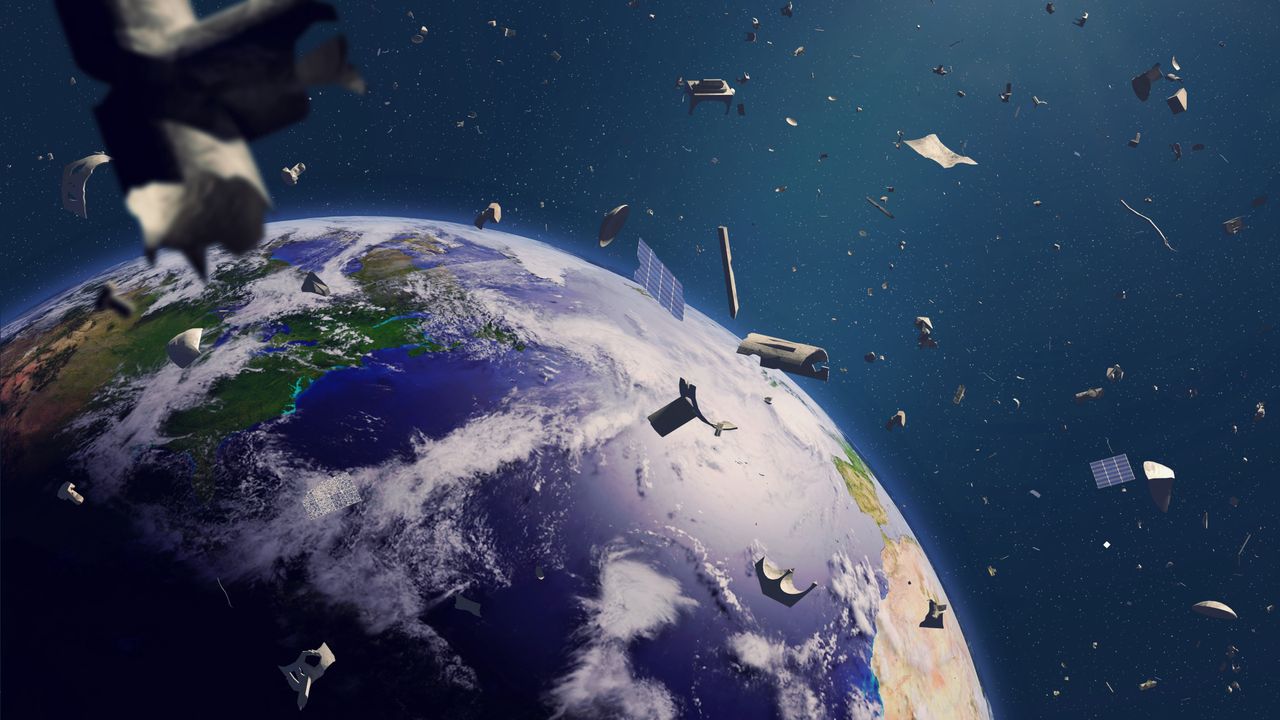 Space debris is a serious threat.