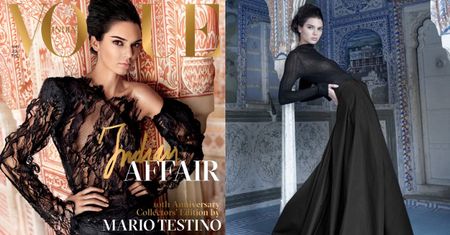 Dziwne pozy Kendall Jenner w indyjskim "Vogue'u"...