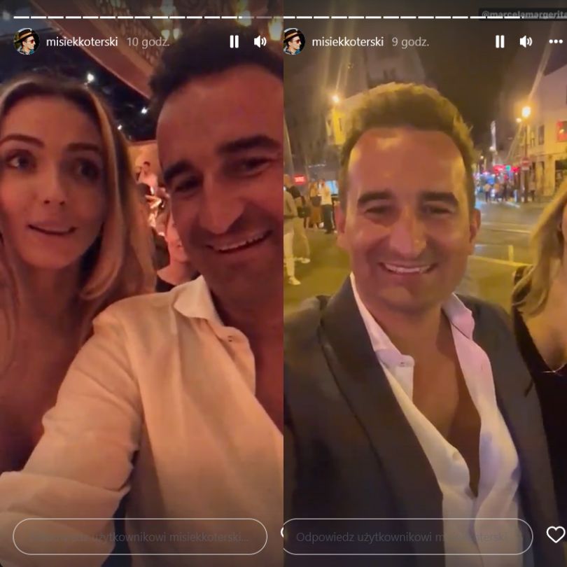 Marcela Leszczak i Misiek Koterski zwiedzają Paryż