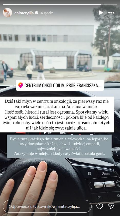 Anita Szydłowska na Instagramie