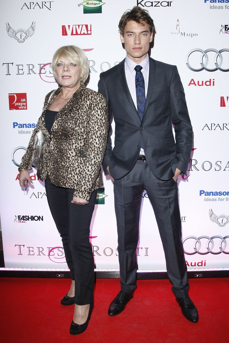 Dorota Stalińska z synem Pawłem, rok 2010