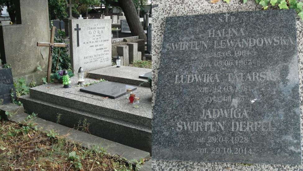 Grób żony Jerzego Derfla