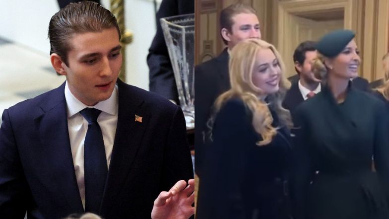 Barron Trump zrobił psikusa siostrom podczas inauguracji