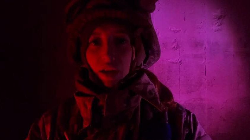 Mariupol. Trwa szturm na ostatni bastion obrońców- fabrykę Azovstal. Na fot. starszy sierżant Ołena Kusznir, która zginęła w jednym z ostatnich bombardowań.