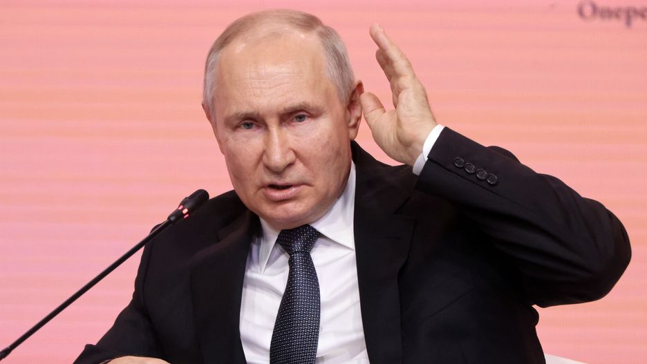 President Putin Meets Attends Forum By Agency For Strategic Initiatives In Moscow
MOSCOW, RUSSIA - JUNE 29: (RUSSIA OUT) Russian President Vladimir Putin speaks during The Strong Ideas For The New Times Forum on June 29, 2023 in Moscow, Russia. President Putin visited an annual forum, hosted by the Agency for Strategic Initiatives (ASI). (Photo by Contributor/Getty Images)
Contributor