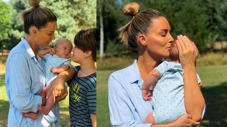 Małgorzata Rozenek pozuje w obiektywie syna