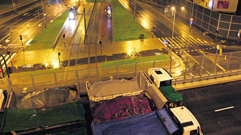 Próba obciążeniowa estakady trwała kilka godzin