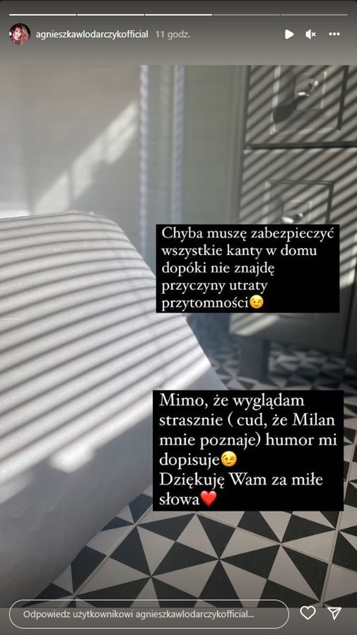 Agnieszka Włodarczyk o swoim stanie zdrowia