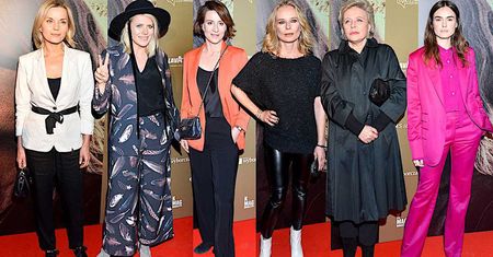 Gwiazdy na premierze filmu "Słodki koniec dnia": Krystyna Janda, Magdalena Cielecka, Małgorzata Foremniak, Maria Sadowska