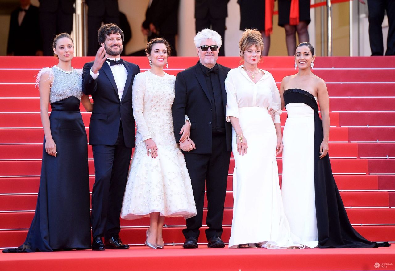 Ekipa filmu "Julieta" z reżyserem Pedro Almodovarem, festiwal w Cannes 2016 (fot. ONS)