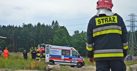 Łupowo. Wypadek na budowie. Strop runął na robotników