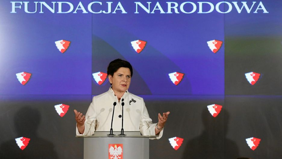 Premier Beata Szydlo ogłasza powstanie Polskiej Fundacji Narodowej. Lipiec 2016 r.
