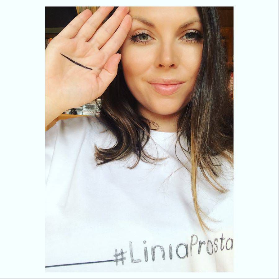 Ola Kwaśniewska wspiera akcję "Linia prosta"