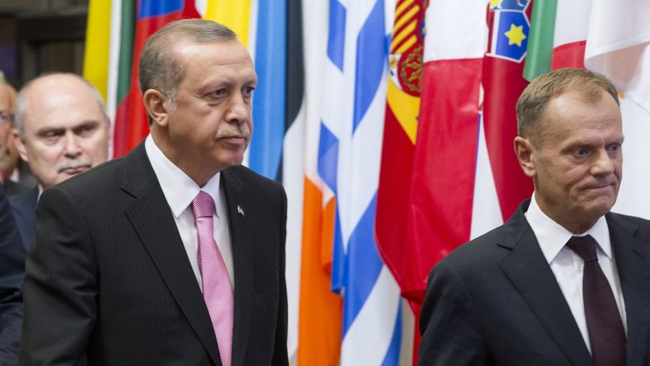 Na zdj. Recep Tayyip Erdogan, prezydent Turcji, z Donaldem Tuskiem.