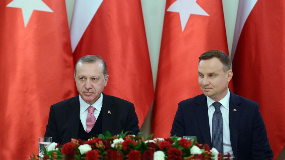 Recep Erdogan i Andrzej Duda