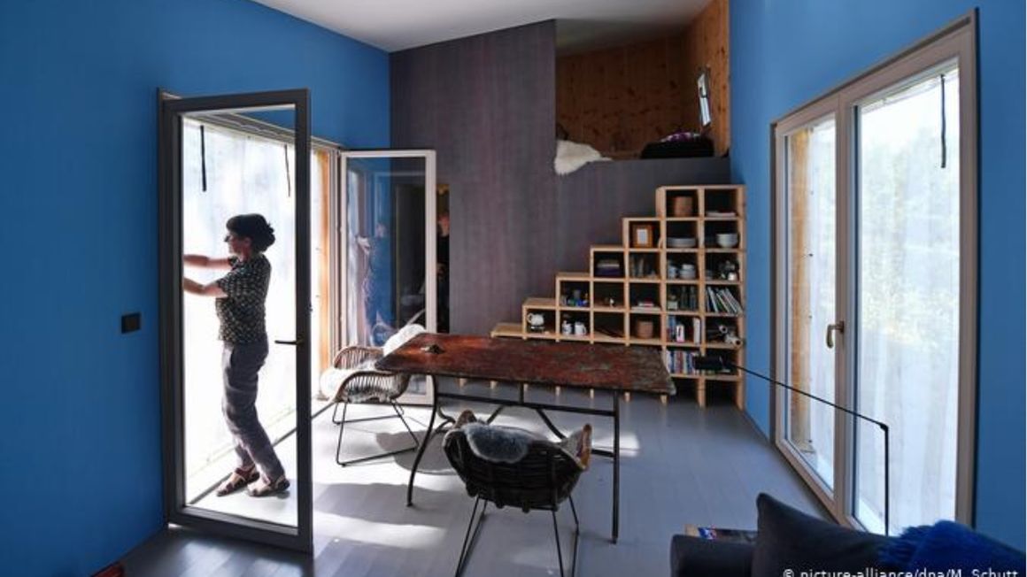 Tiny house to pole do popisu dla pomysłowych architektów jak Christiane Hille z Weimaru