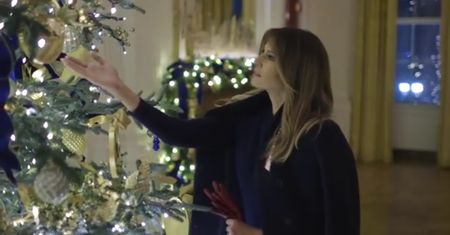 Melania Trump udekorowała Biały Dom na święta