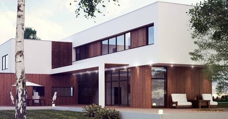 7 projektów nowoczesnych domów z płaskim dachem