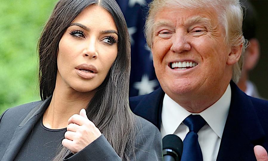 Kim Kardashian i Donald Trump spotkanie