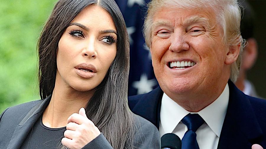 Kim Kardashian i Donald Trump spotkanie