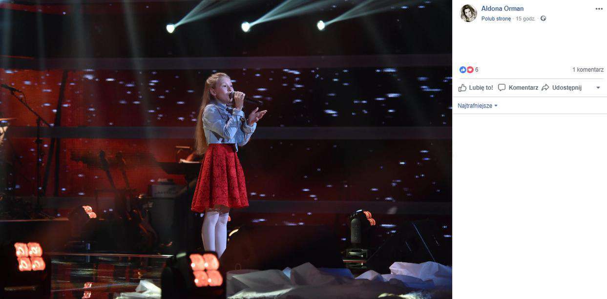 Idalia córka Aldony Orman w The Voice Kids Germany