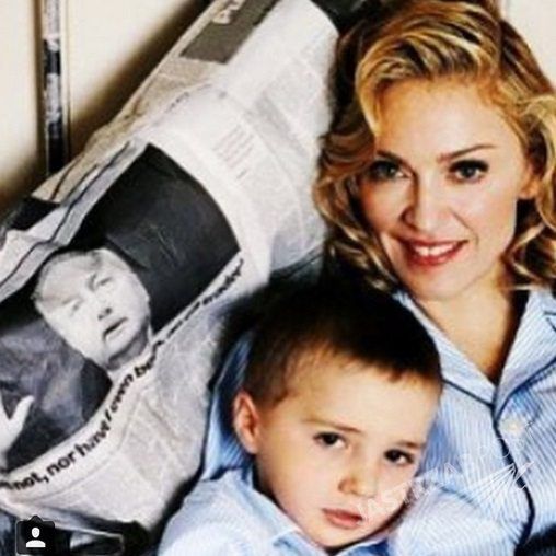 Madonna z synem Rocco