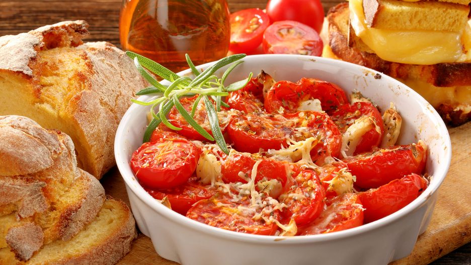 Zapiekane pomidory z parmezanem