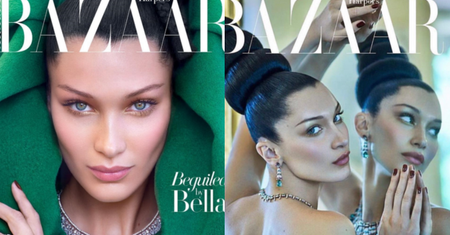 Hipnotyzujące oczy Belli Hadid na arabskiej okładce "Harper's Bazaar"