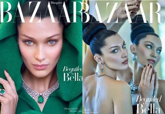 Hipnotyzujące oczy Belli Hadid na arabskiej okładce "Harper's Bazaar"