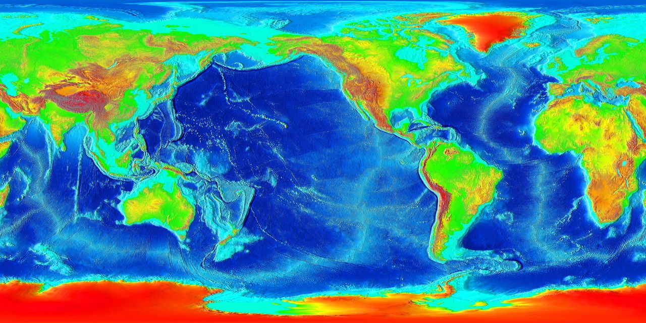 "Topography of the oceans"