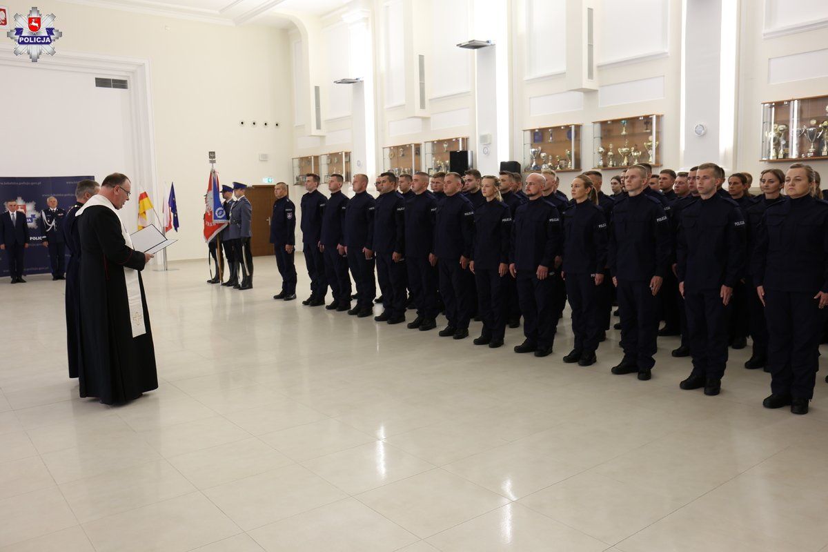 Ślubowanie nowych funkcjonariuszy w Lublinie