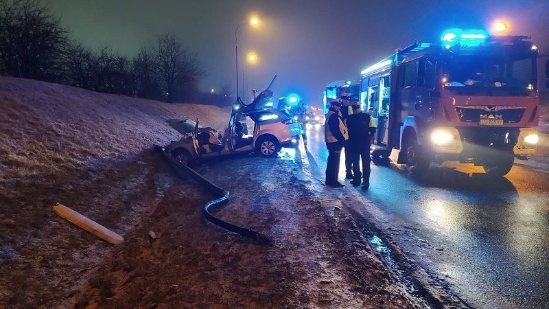 Kierowca audi, który spowodował wypadek na al. Witosa miał ponad 2 promile