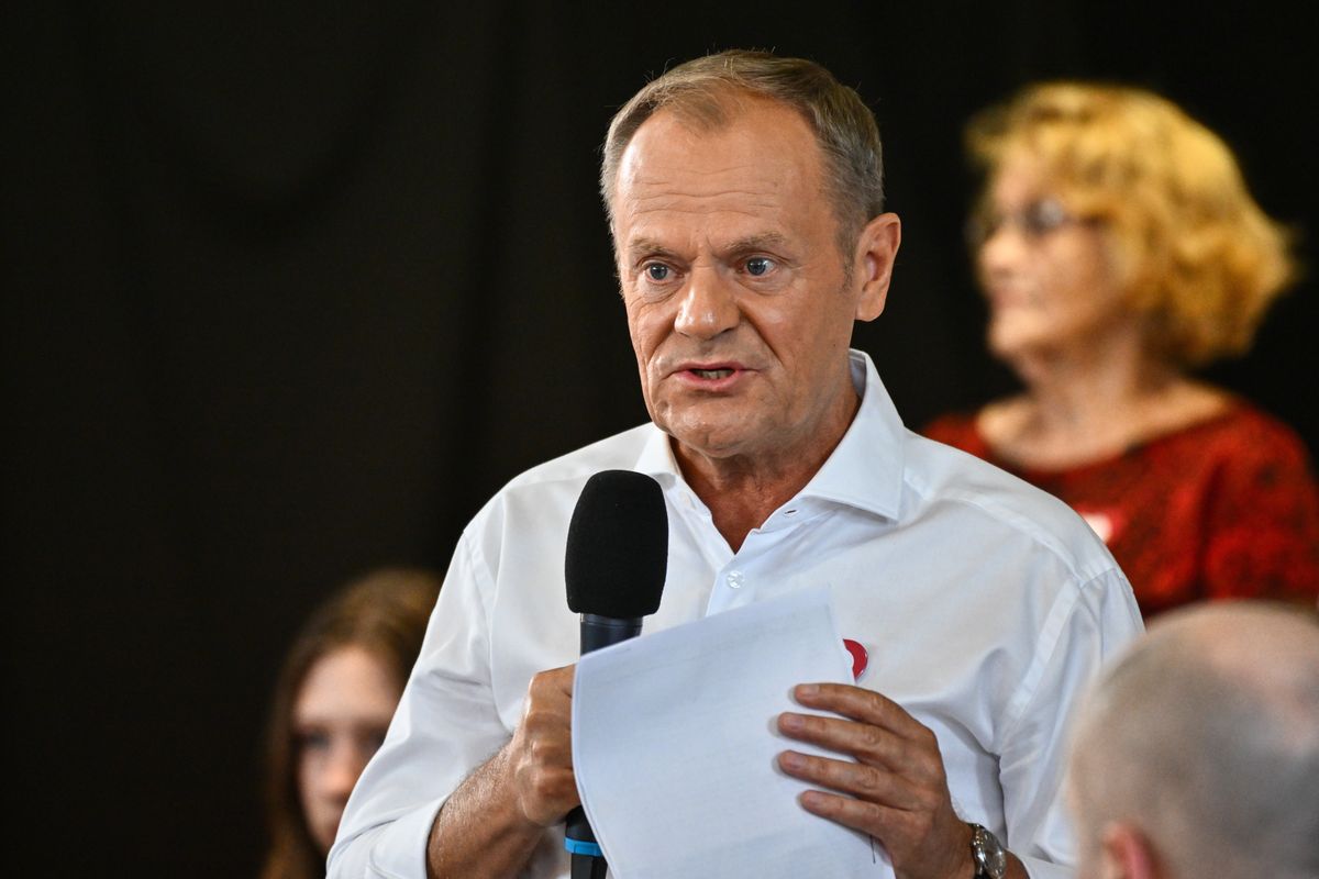Donald Tusk w Mińsku Mazowieckim