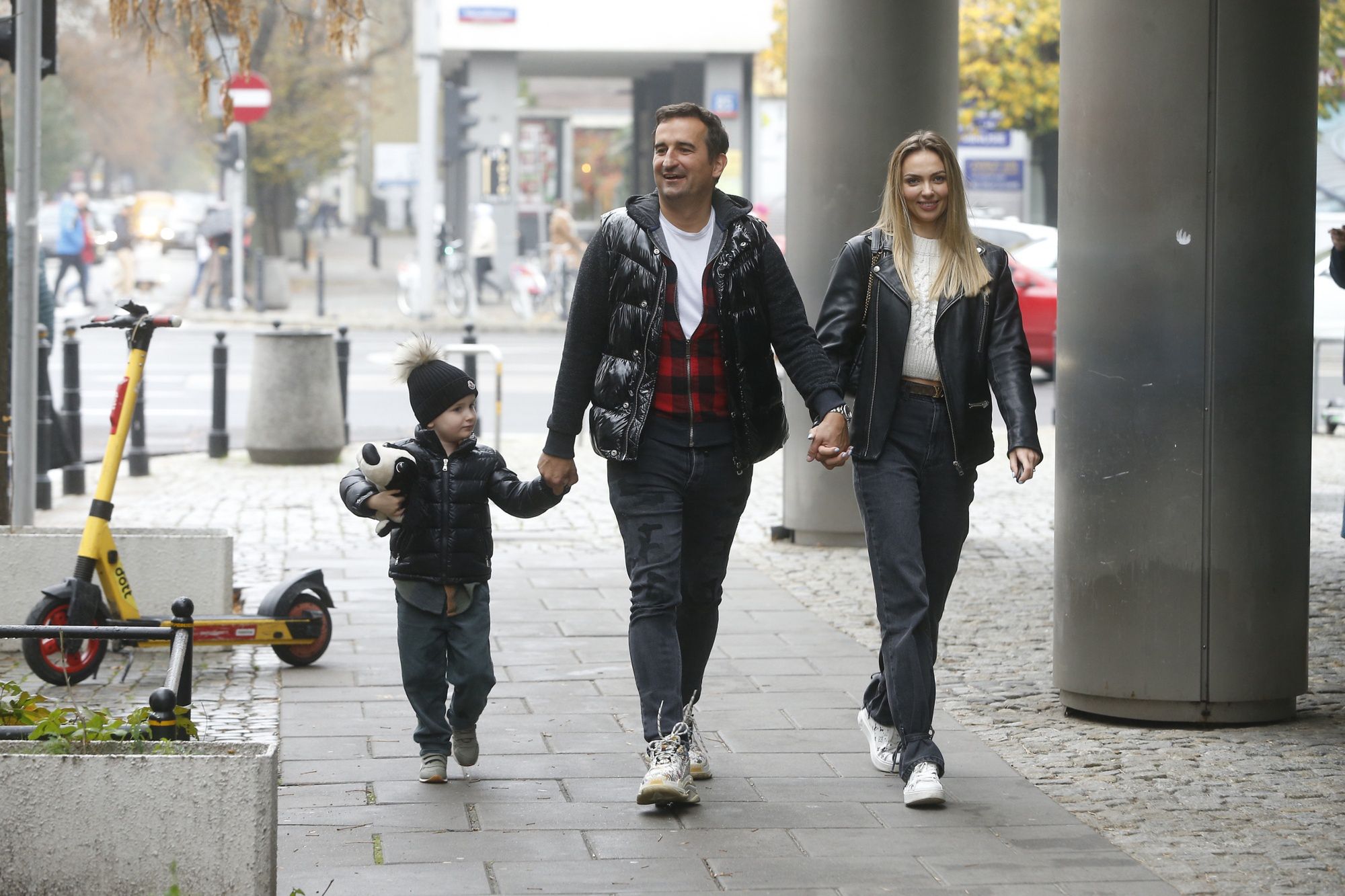 Misiek Koterski i Marcela Leszczak z synem