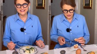 Irena Kamińska-Radomska instruuje, jak konsumować jajka. Ostrzega przed używaniem... SREBRNEJ ŁYŻECZKI (WIDEO)
