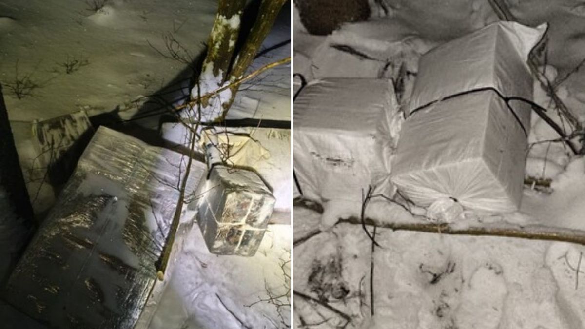 Podejrzany balon na Mazurach. Policja bada znalezisko (Na zdjęciu: balony znalezione 9 stycznia w okolicach Kuźnicy i Supraśla)