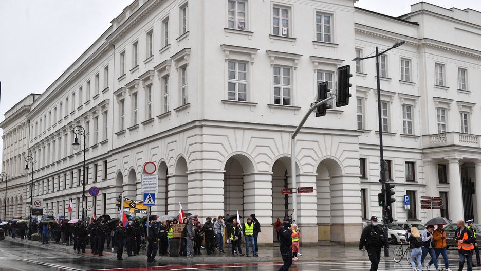 Warszawa. Protest zorganizowany przez przeciwników szczepień