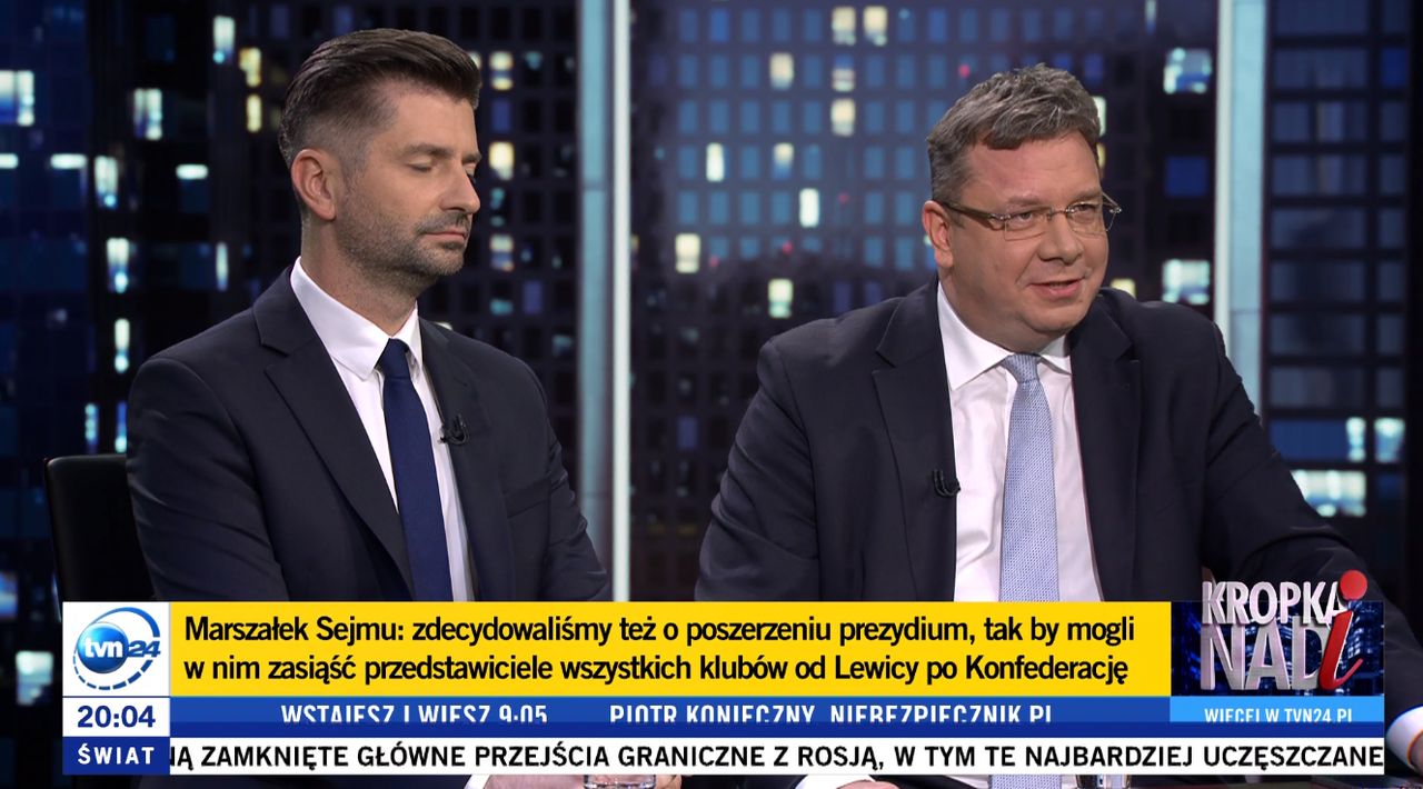 Michał Wójcik krytykował orędzie Hołowni