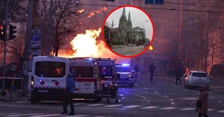 Rosja uderzyła w Kijów. Fala uderzeniowa uszkodziła świątynię
