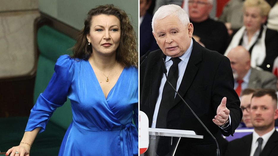 Monika Pawłowska i Jarosław Kaczyński 