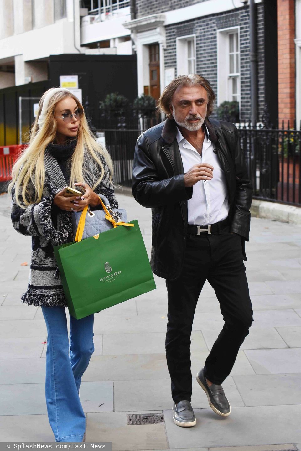 Julia Dybowska i Robert Tchenguiz idą do greckiej restauracji