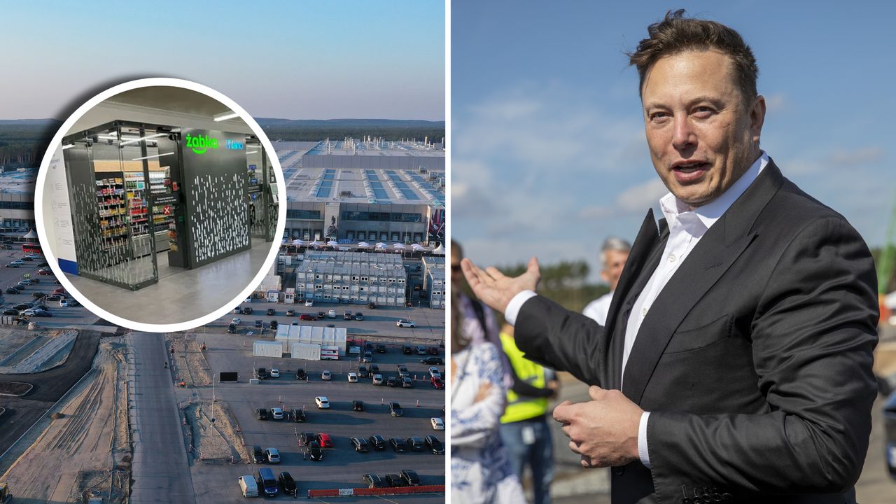 Żabka w gigafabryce Tesli pod Berlinem. Sieć się nią nie chwali. Dlaczego?