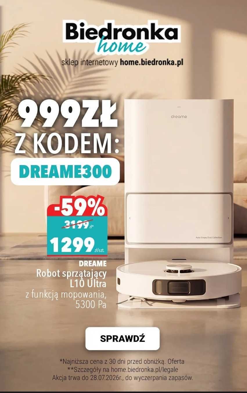 Biedronka obniżyła cenę robota Dreame L10 Ultra