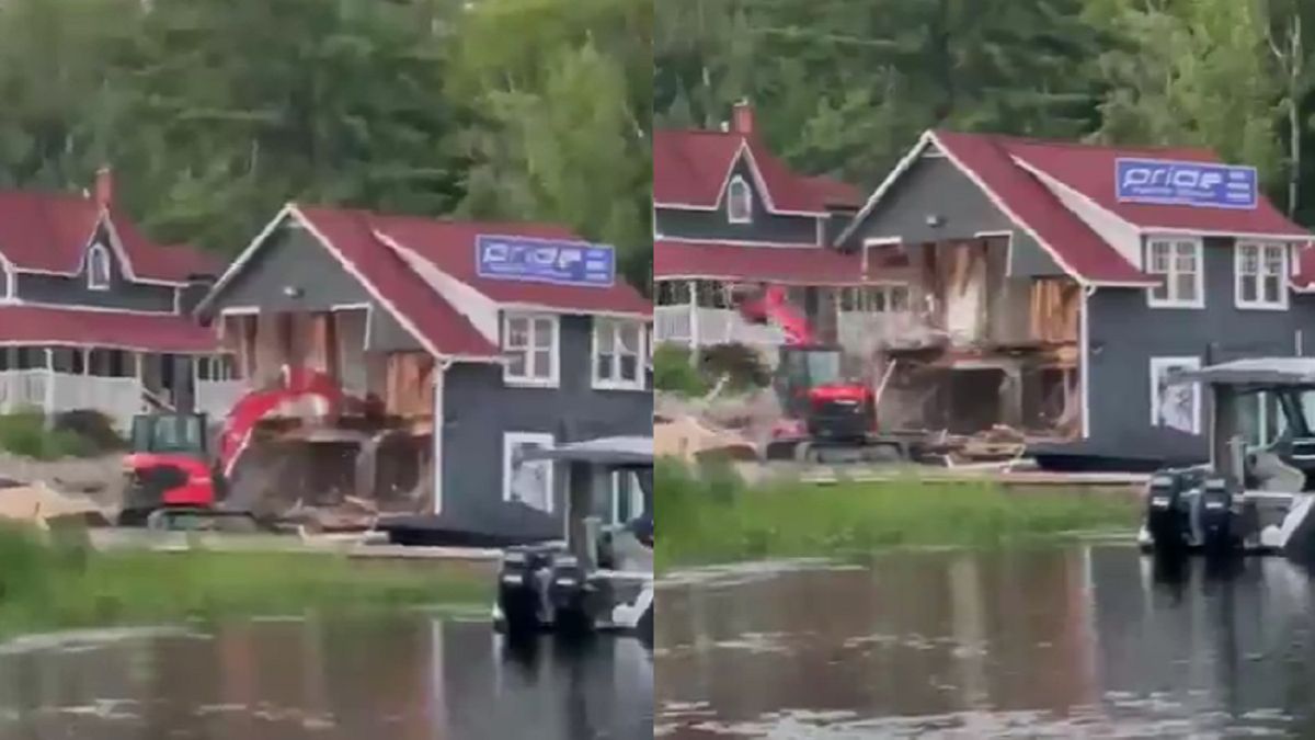 Mężczyzna zniszczył luksusowe domy.