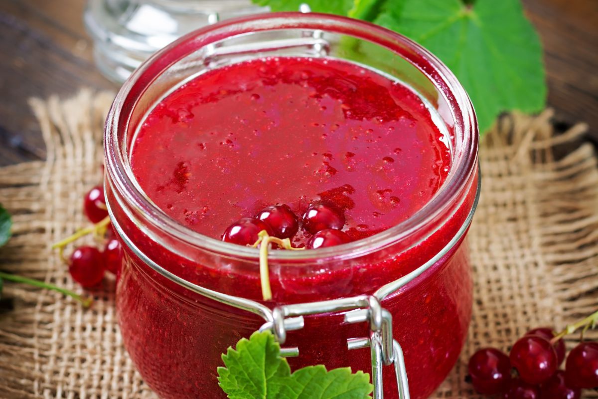 Redcurrant jam - perfectly tasty and pleasantly tangy