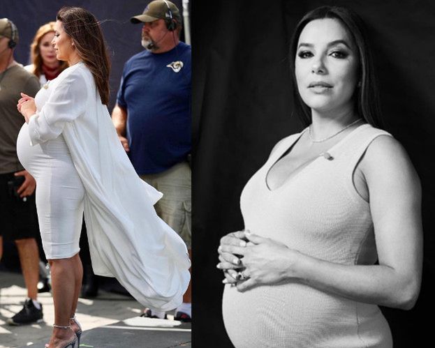 Eva Longoria pokazała OGROMNY brzuch ciążowy! (FOTO)