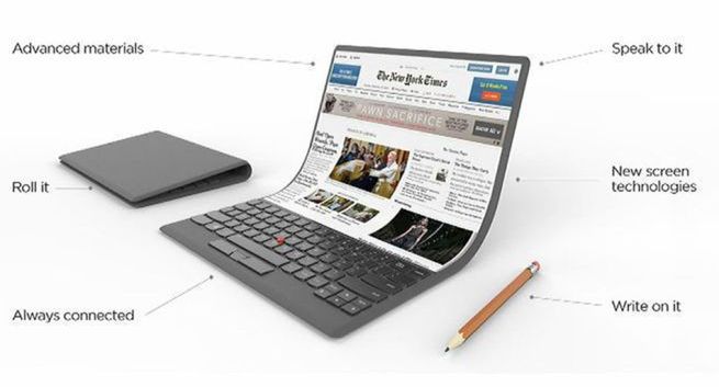 Lenovo przedstawia koncepcję giętkiego laptopa przyszłości